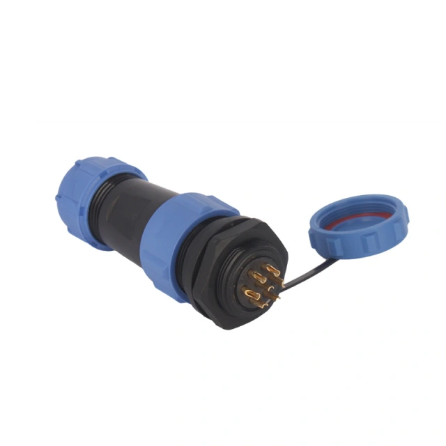 IP68 SP20-H male and female rear nut panel installation rainproof connector aviation plug socket