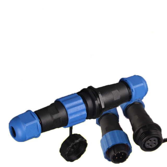 IP68 SP16-D male and female butt multi-core rainproof aviation plug and socket connector