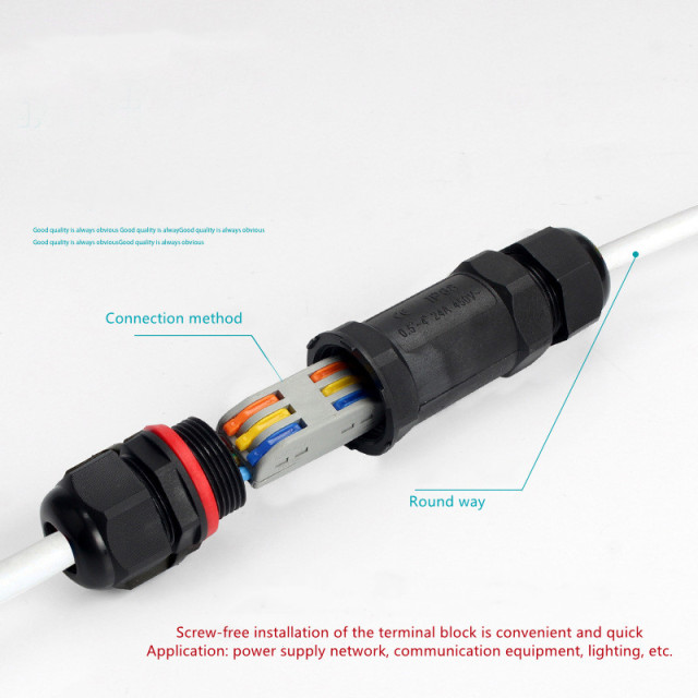 IP68 CN13 electrical cable waterproof connector 32A 450V cable wire gland sleeve connector