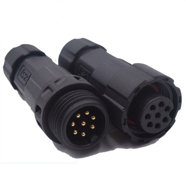 M16 Waterproof Connector 3.5-7.5mm IP68 Waterproof Aviation Plug  Socket 2 3 4 5 6 7 8 9 10 Pin Connector for Outdoor Led Light