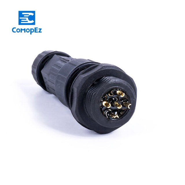 M16 3Pin Cable Connector IP68 Waterproof Connector 2/3/4/5/6/7/8/9/10 Pin Male Female Connectors Sealed Retardant Junction Box