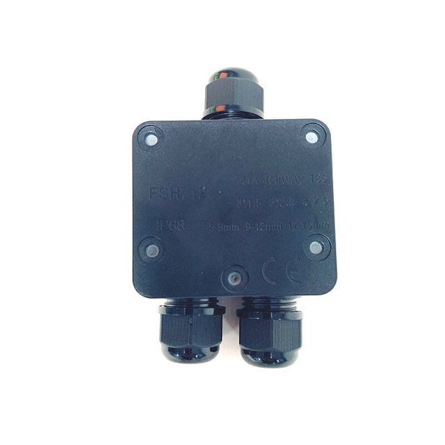 IP68 Junction Box Waterproof 4/5/6 Pin 24A 450V 4-14mm Electrical Cable Wire Connectors External Electrical Junction Box