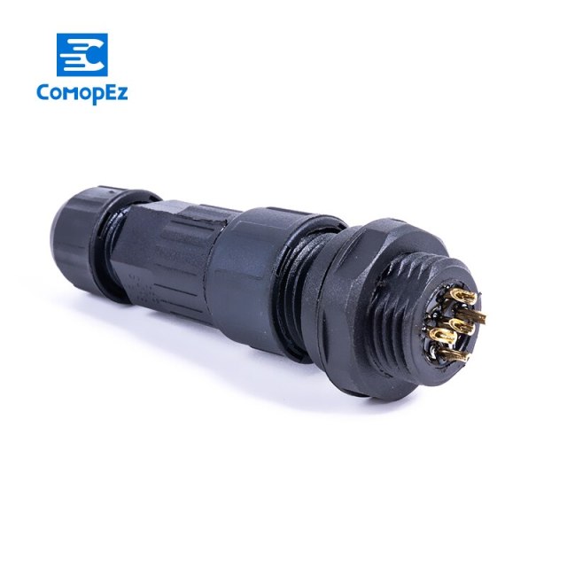 M16 3Pin Cable Connector IP68 Waterproof Connector 2/3/4/5/6/7/8/9/10 Pin Male Female Connectors Sealed Retardant Junction Box