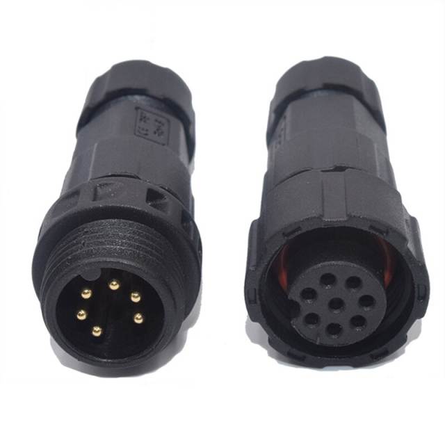 1pcs IP68 Waterproof Electric Cable Male Female Assembled Soldering Connector 2/3/4/5/6/7/8/9/10/11/12 Pin Plug Socket Connector
