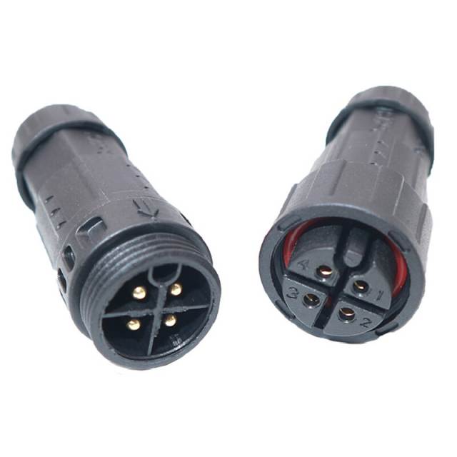 1Pcs M19 Waterproof Connector 2 Pin 3 Pin IP68 Electrical Connector Terminal Wire Screw and Solder-Free Connector For LED Light