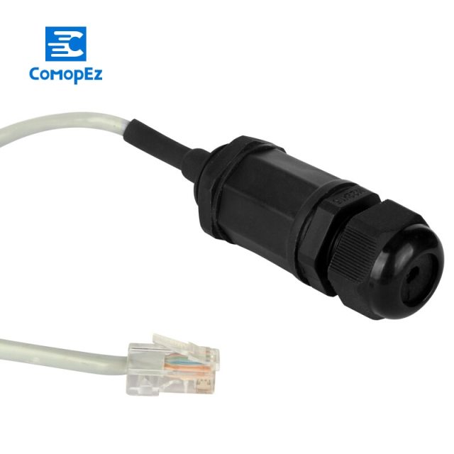 M20 Waterproof RJ45 Connector with  LAN Wire Rj45 ip68 EthernetWaterproof Retardant Terminal Connector Quickly Connected Cable