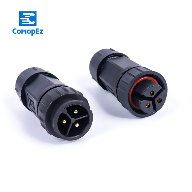 IP68 Cable Connector 7.5-11.5mm 20A 2 3 4 5 6 7 8 9 Pin Outdoor Waterproof Electrical Wire Connectors for Cars Led Light