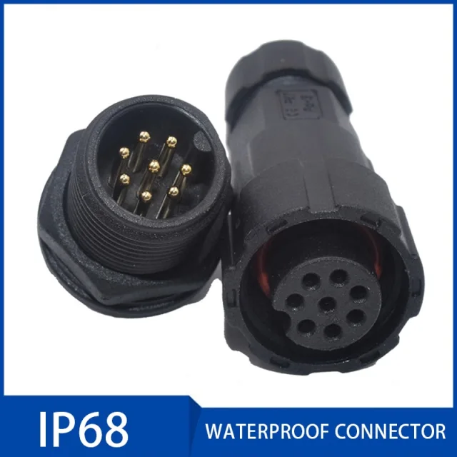 M16 IP68 Motor Waterproof Aviation Plug 2/3/4/5/6/7/8/9/10 11/12 Pin Sensor Signal Connectors Sealed Retardant Junction Box