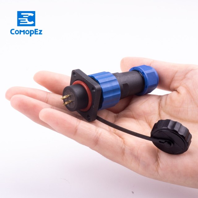 Waterproof Connector SP16 Type IP68 Cable Connector Plug & Socket Male And Female 1 2 3 4 5 6 7 Pin SD16 16mm Square Head Direct