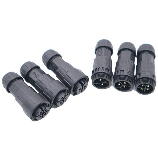 1PC Waterproof Cable Connector IP68 Aviation Plug New Energy 2 3 4 5 6 7 8 9 10 Pin Wire Connectors for Cars Outdoor Led Lights