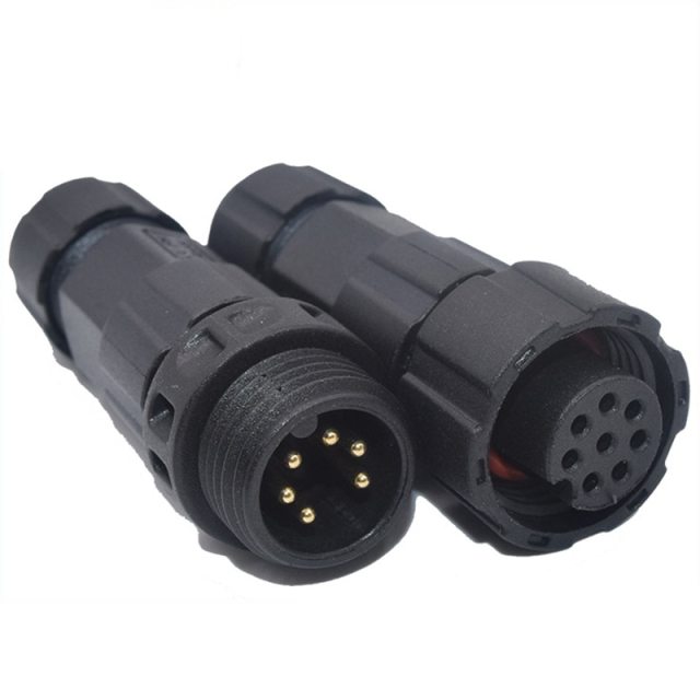1pcs IP68 Waterproof Electric Cable Male Female Assembled Soldering Connector 2/3/4/5/6/7/8/9/10/11/12 Pin Plug Socket Connector