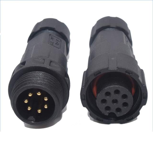 1pcs IP68 Waterproof Electric Cable Male Female Assembled Soldering Connector 2/3/4/5/6/7/8/9/10/11/12 Pin Plug Socket Connector