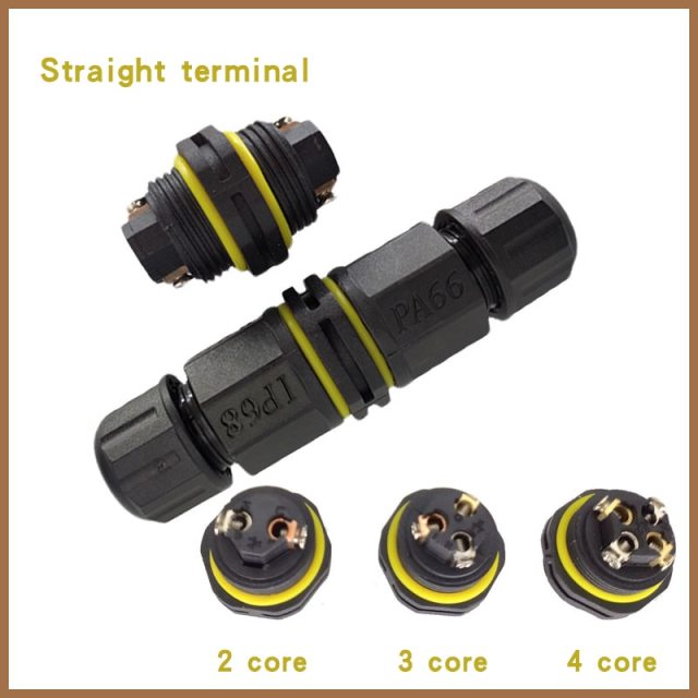 IP68 Waterproof Connector Three-Way Four-Way Wire Connector Flame Retardant High Temperature Outdoor Lamp Connector