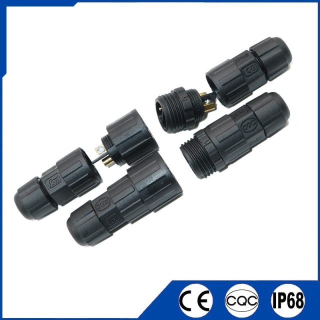 3Pin Waterproof Connector M16 Electrical Cab Conector 2 4 5 6 7 8 Pin Male Female Plug Socket Screw Welding IP68 Wire Connectors