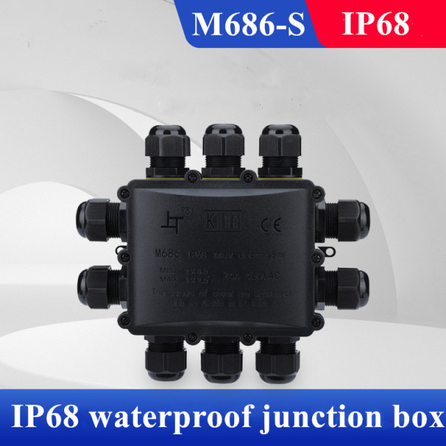 1 in 3 out IP68 outdoor waterproof junction box