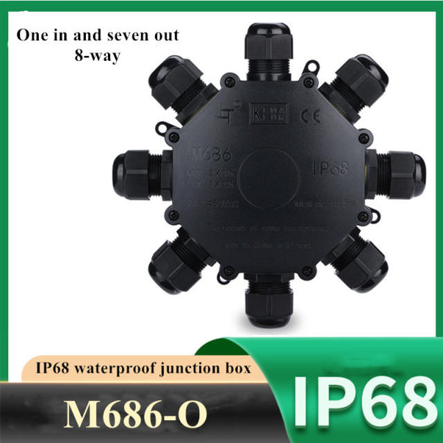 hot sale O type IP68 waterproof junction box underground box waterproof 24A 450VAC waterproof junction box