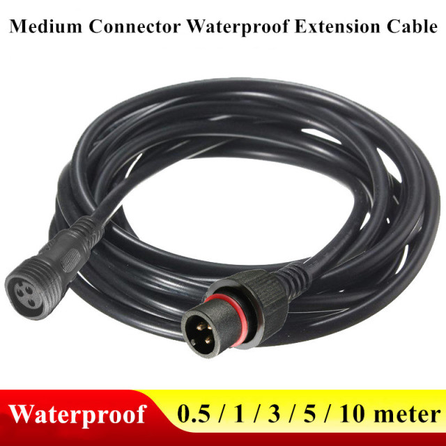 Waterproof male and female extension cable Solar light extension cord 1 meter 3 meters 5 meters 10 meters medium connector 2-3-4 pin