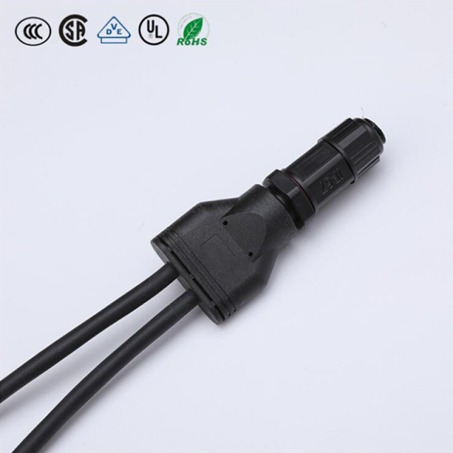 M19 screw connector waterproof connector one out two out three out four out five flood light connector