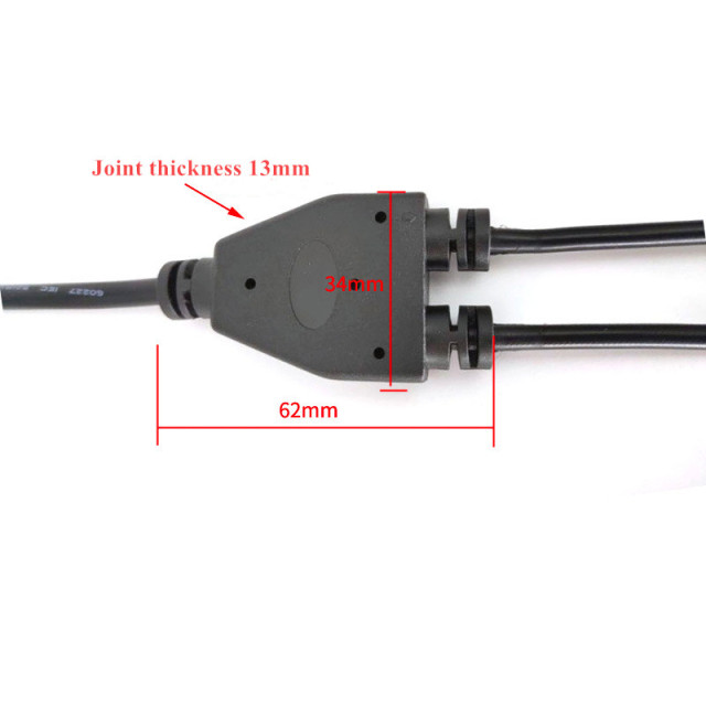 Waterproof connector Y-type street light cast light power connector one drag two three four five one drag more