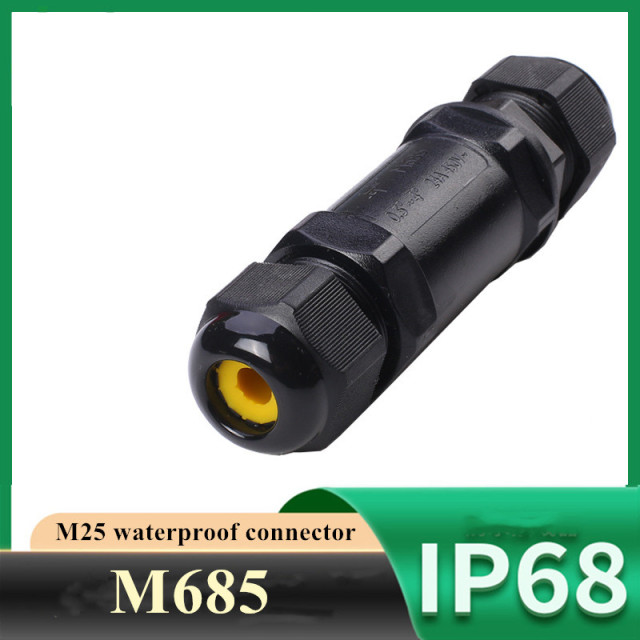 M25 waterproof connector 3-14mm straight-through IP68 waterproof connector 2-5 pin terminal connector