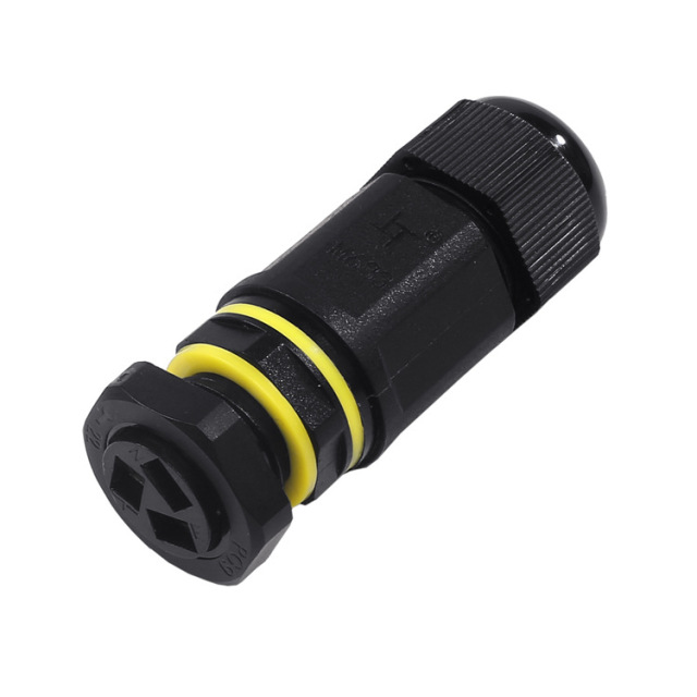 Three pin terminal block IP68 waterproof connector wire-to-board terminal black connector