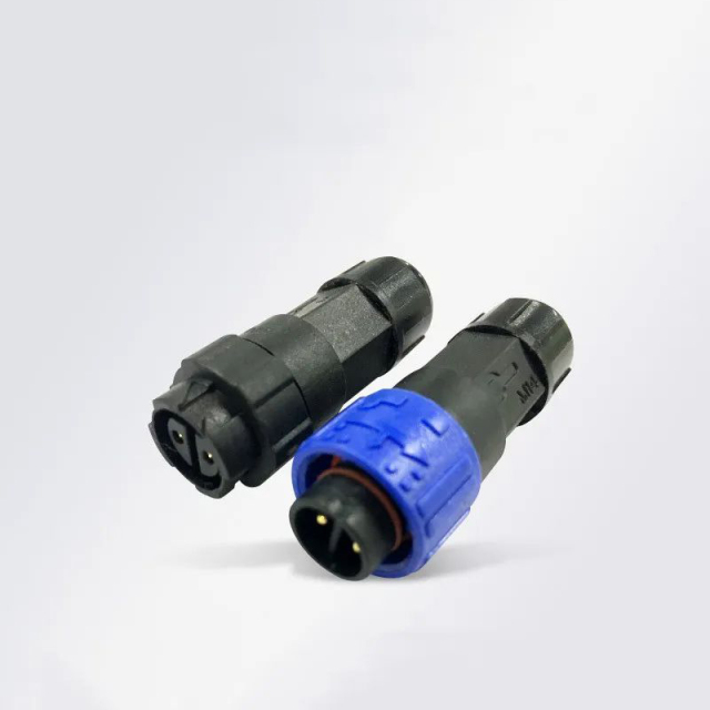 IP68 self-locking assembly welding wire male and female butt waterproof connector For LED