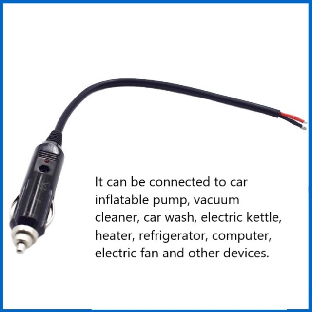 12V24V Power Cord Universal Pure Copper Wire High Power Bakelite Car Car Cigarette Lighter Plug with Wire