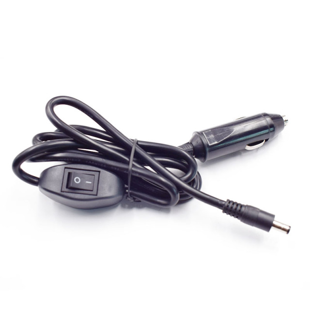 Car cigarette lighter to DC5.5*2.1/2.5mm plug high-power 15A inflatable pump wash car power cord