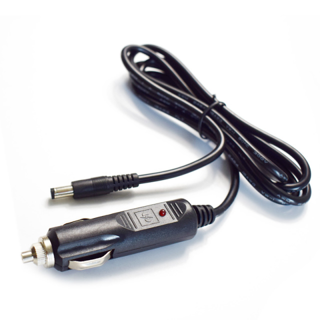 Car cigarette lighter to DC5.5*2.5mm header cable car charger power cord high power 12V24VDC plug power supply