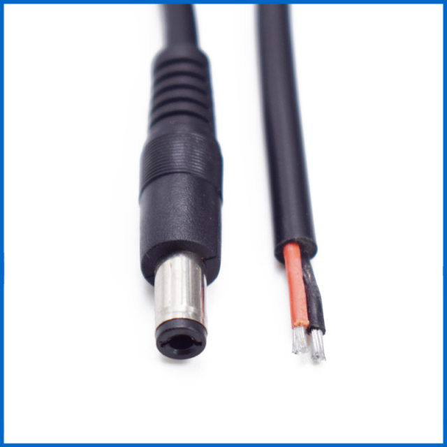 DC5.5*2.1mm male power cord all copper thickened 0.75 square bare copper support 10A current 12V monitoring
