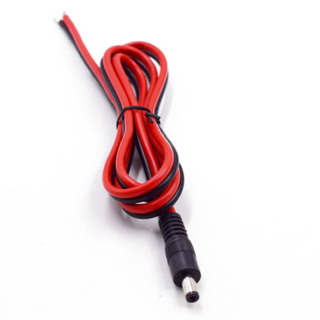 DC plug single male cable 5.5*2.1/2.5mm pure copper core 2.0 square 16A DC power monitoring connector