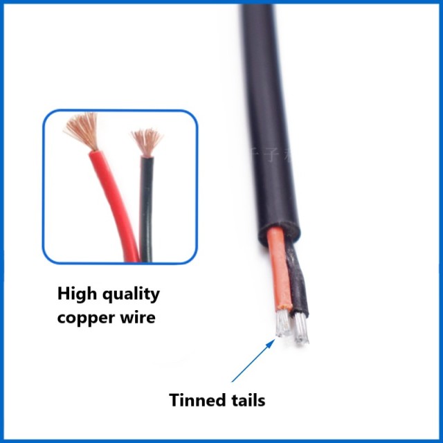 12V female cable DC5.5 * 2.1 connecting cable plug connector 0.75 square 10A pure copper core monitoring power cord
