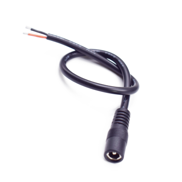 DC5.5*2.5mm female power cord 0.75 square support 10A12V pure copper core monitoring connection plug wire