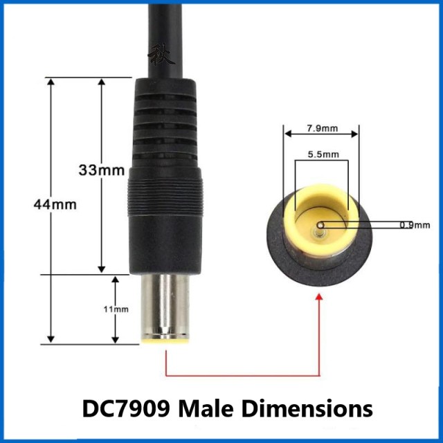 DC8mm Single Male Female Connection Cable 2 square DC7909/7955 Solar Panel Energy Storage Power Charging Conversion Cable