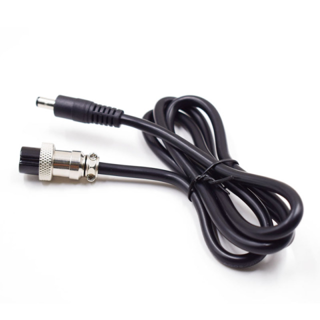 DC male power cord 5.5*2.1/2.5mm male to GX-16 two 2-pole 5.5 blank to GX16 aerial header