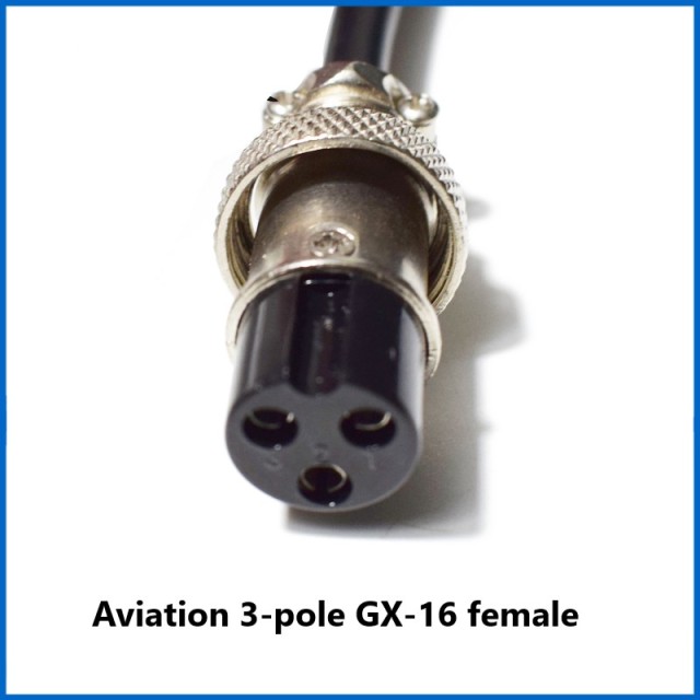 DC power cord 5.5*2.1/2.5mm male and female high power to GX-16 three 3 core to GX16 aviation female