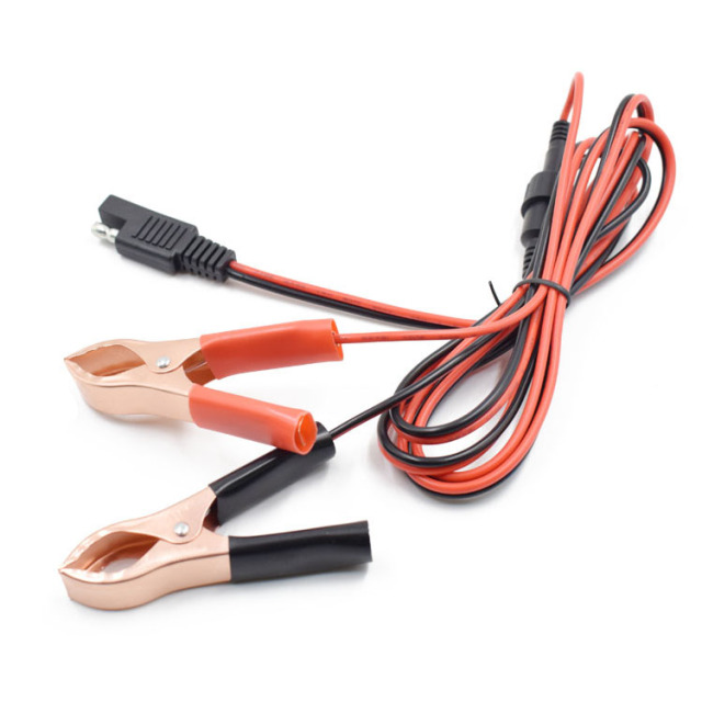 sae to clip cable motorcycle battery fast charger adapter charging cable with fuse 10a all copper thicker extension cable