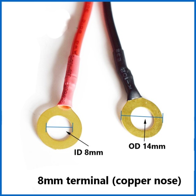 SAE to O-type terminal wire Fuse wire 18AWG sae bullet motorcycle battery connection charging power cord