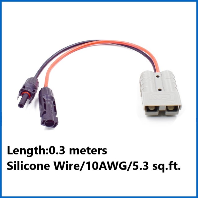 50a Anderson plug with wire pure copper thickened high-power electric car battery connection cable power cord