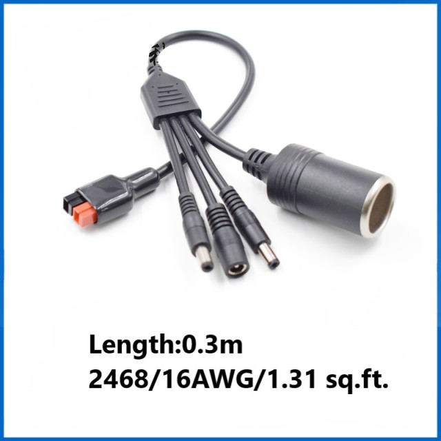 Anderson 30A/45A600V Single Pole Power Plug Cord UPS Connecting Plug Cord LED Lamp Connector Cord