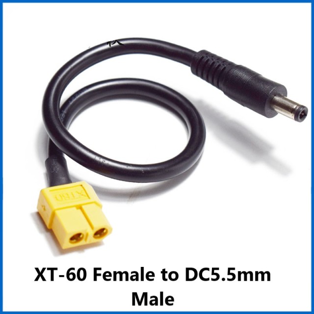 XT60 Female to DC5.5mm Male to Female Plug Fat Shark HDO SKYZONE DJI DJI FPV Glasses Power Supply