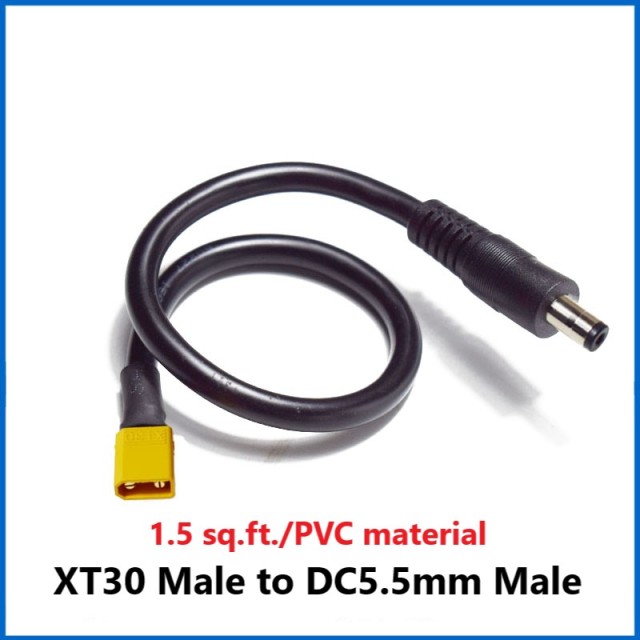 Model XT30 male and female battery ESC lithium battery plug connector cable to charging clamp terminal power cord