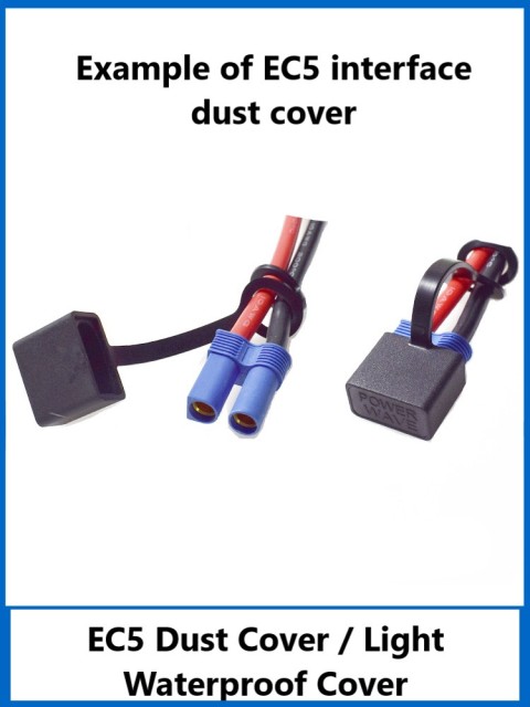 EC5 male and female model airplane plug universal dust cover lithium battery connector male and female plug light waterproof jacket