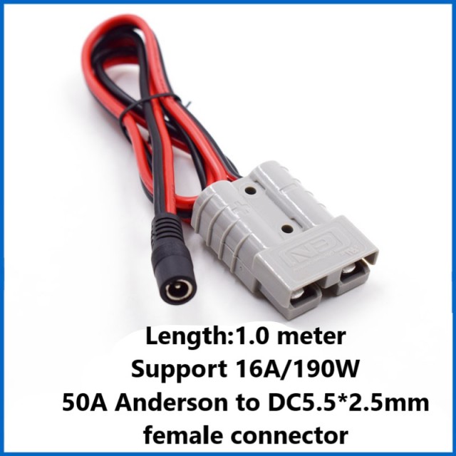 50a Anderson plug with wire pure copper thickened high-power electric car battery connection cable power cord