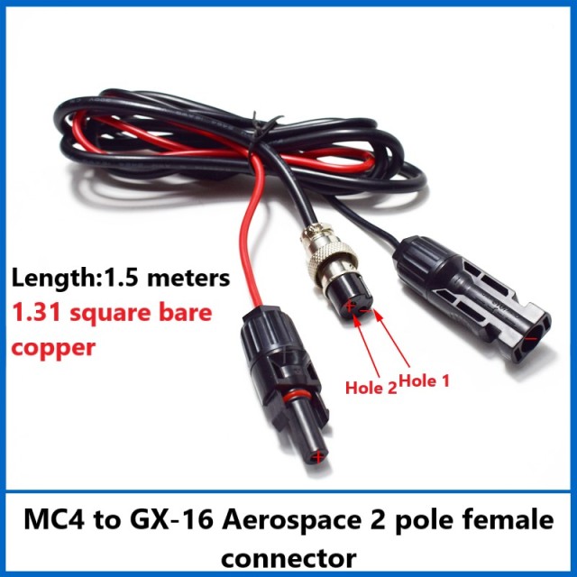 MC4 photovoltaic cable solar panel connector high power high current MC4 plug cable power cord