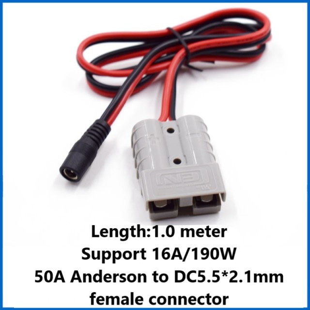 50a Anderson plug with wire pure copper thickened high-power electric car battery connection cable power cord