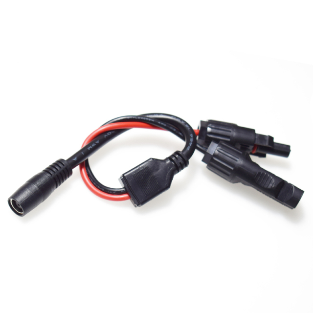 MC4 PV cable solar panel connector to DC7909/8.0mm female power charging extension cable