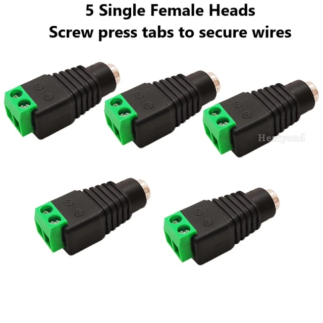 DC power plug socket connector DC 5.5*2.5mm male female 19-24v female socket round hole port