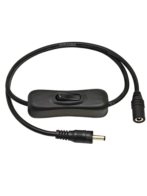DC3.5*1.35 Male to Female Power Cord DC35135 Male to Female DC Plug with Switch Key Control 5V
