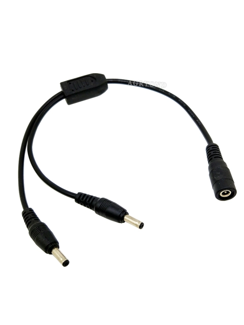 Pure copper 5V round head DC3.5*1.35 one-part-two power cord DC male and female connecting cable one to two adapter cable